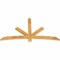 Ekena Millwork Alberta Rough Sawn Timber Gable Bracket, Western Red Cedar, 72"W x 39"H x 2"D x 4"F, 13/12 Pitch GBW072X39X0204ALB00RWR - alternate 5